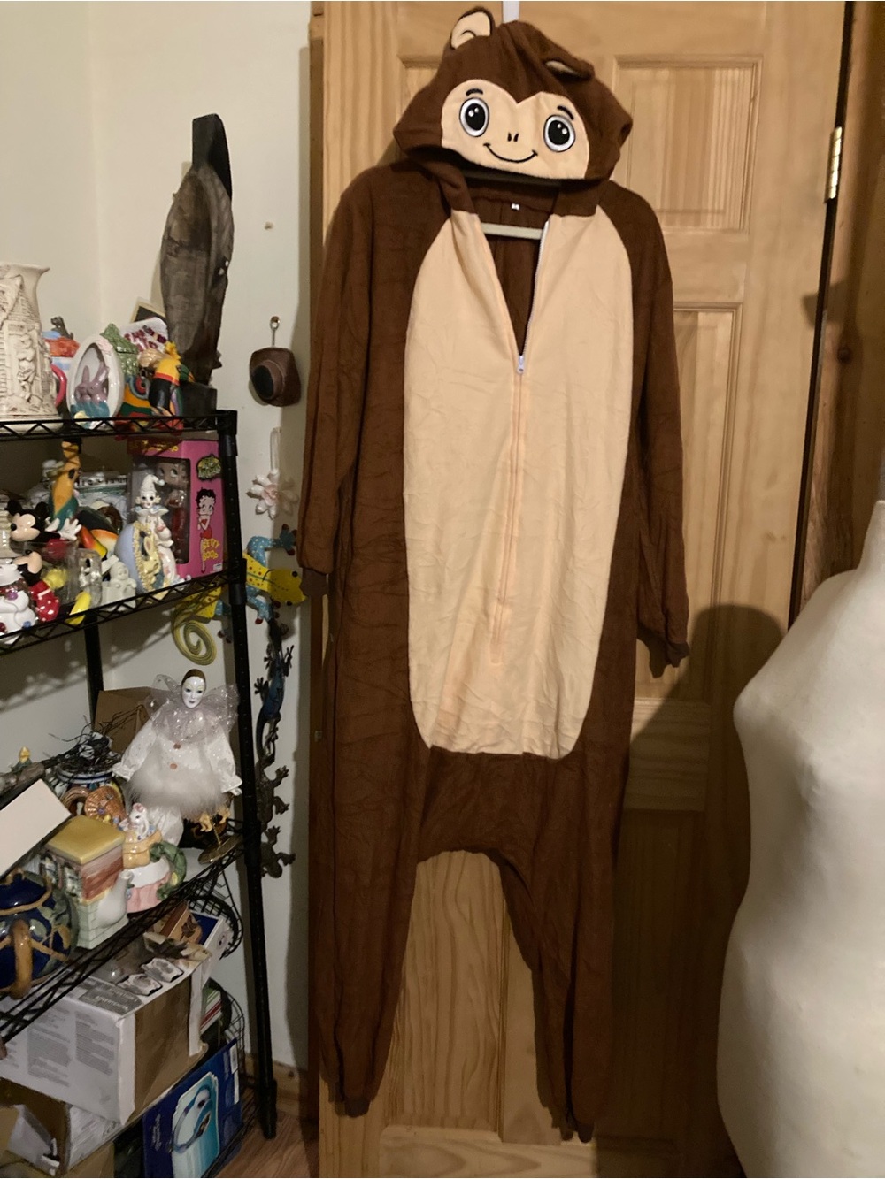 Adult onesie monkey Halloween costume/cosplay/pajamas